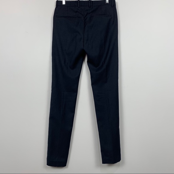Theory Jake W Osorno Wool Trousers in Navy - Picture 3 of 6